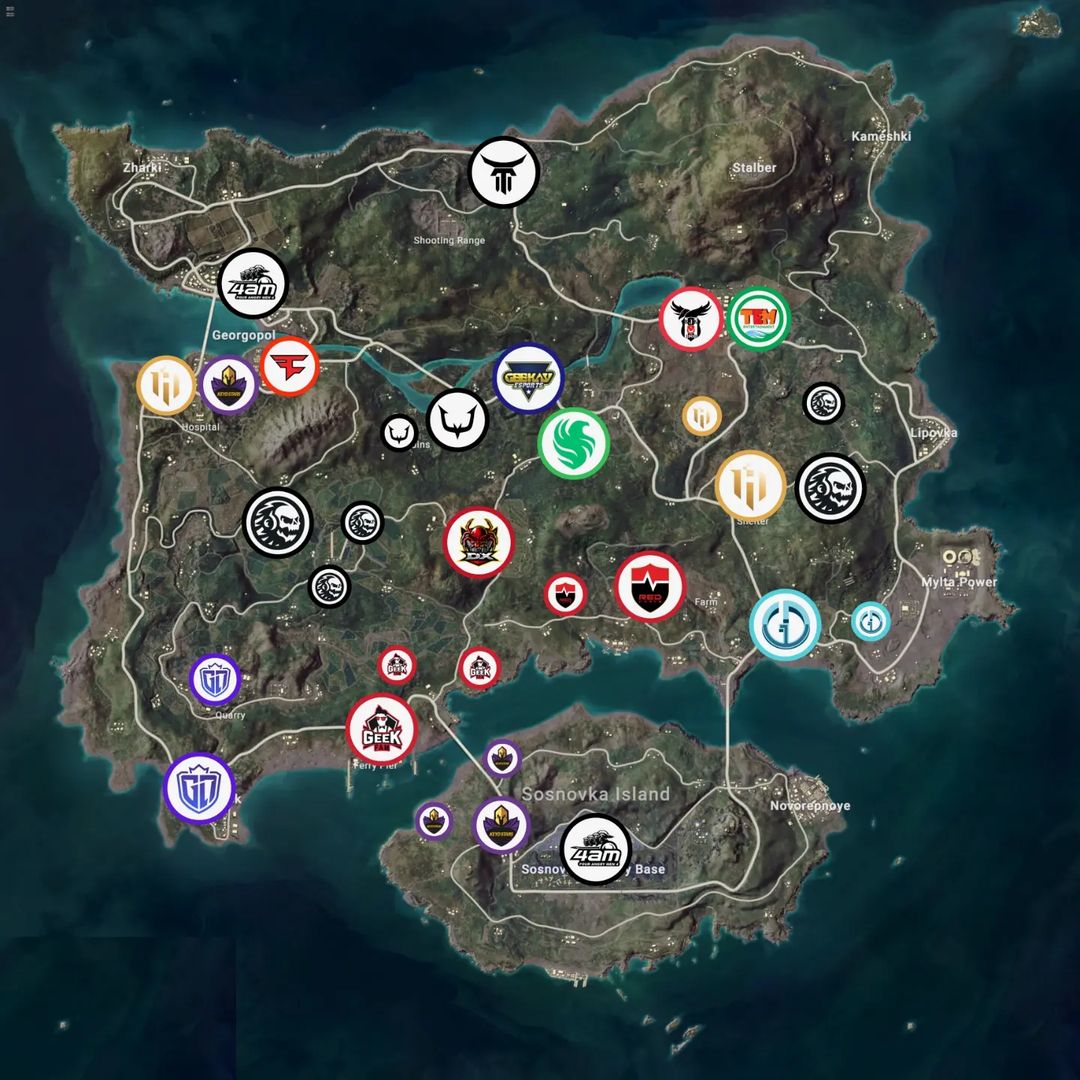 Erangel team drop
