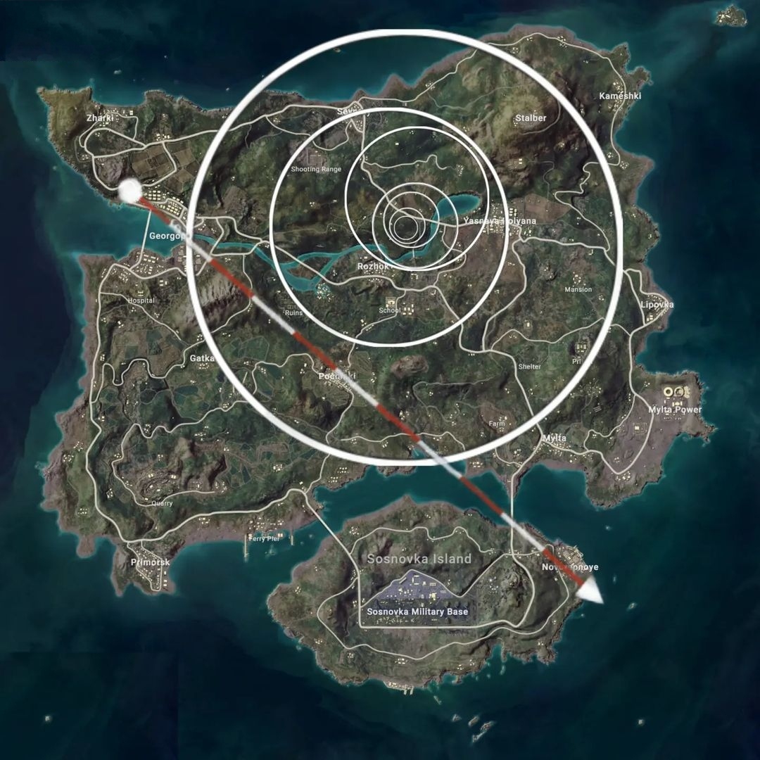 Erangel match zone